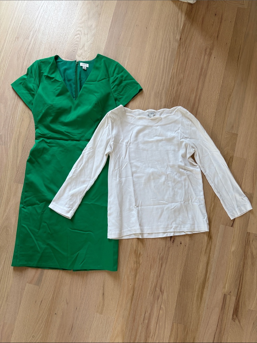 J. Crew top and J. Crew dress bundle